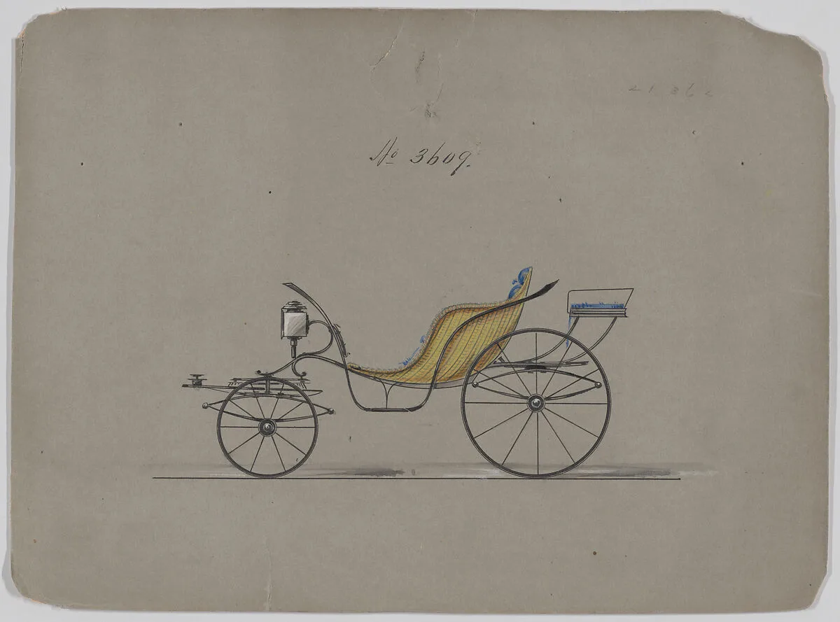 Design for Pony Phaeton, no. 3609 — Brewster & Co.