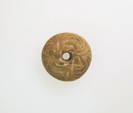 Glass spindle whorl