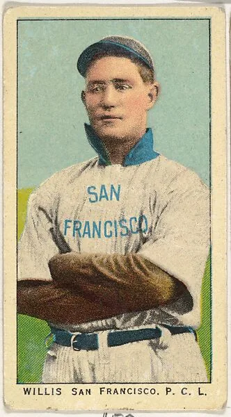 Willis, San Francisco, Pacific Coast League, from the "Obak Baseball Players" set (T212), issued by the American Tobacco Company to promote Obak Mouthpiece Cigarettes — American Tobacco Company