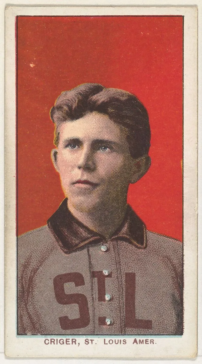 Criger, St. Louis, American League, from the White Border series (T206) for the American Tobacco Company — American Tobacco Company