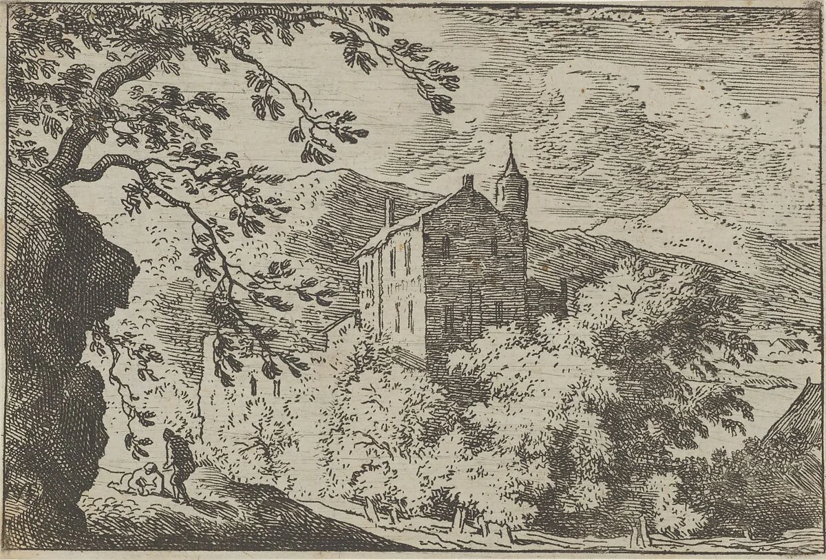 The Large House with the Turret — Allart van Everdingen