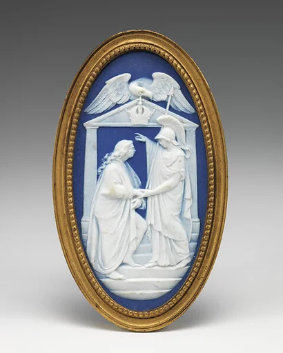 Minerva receiving Holy Roman Emperor Francis II (1768–1835) (r. 1792–1804), afterwards Emperor Francis I of Austria, (r. 1804–35)