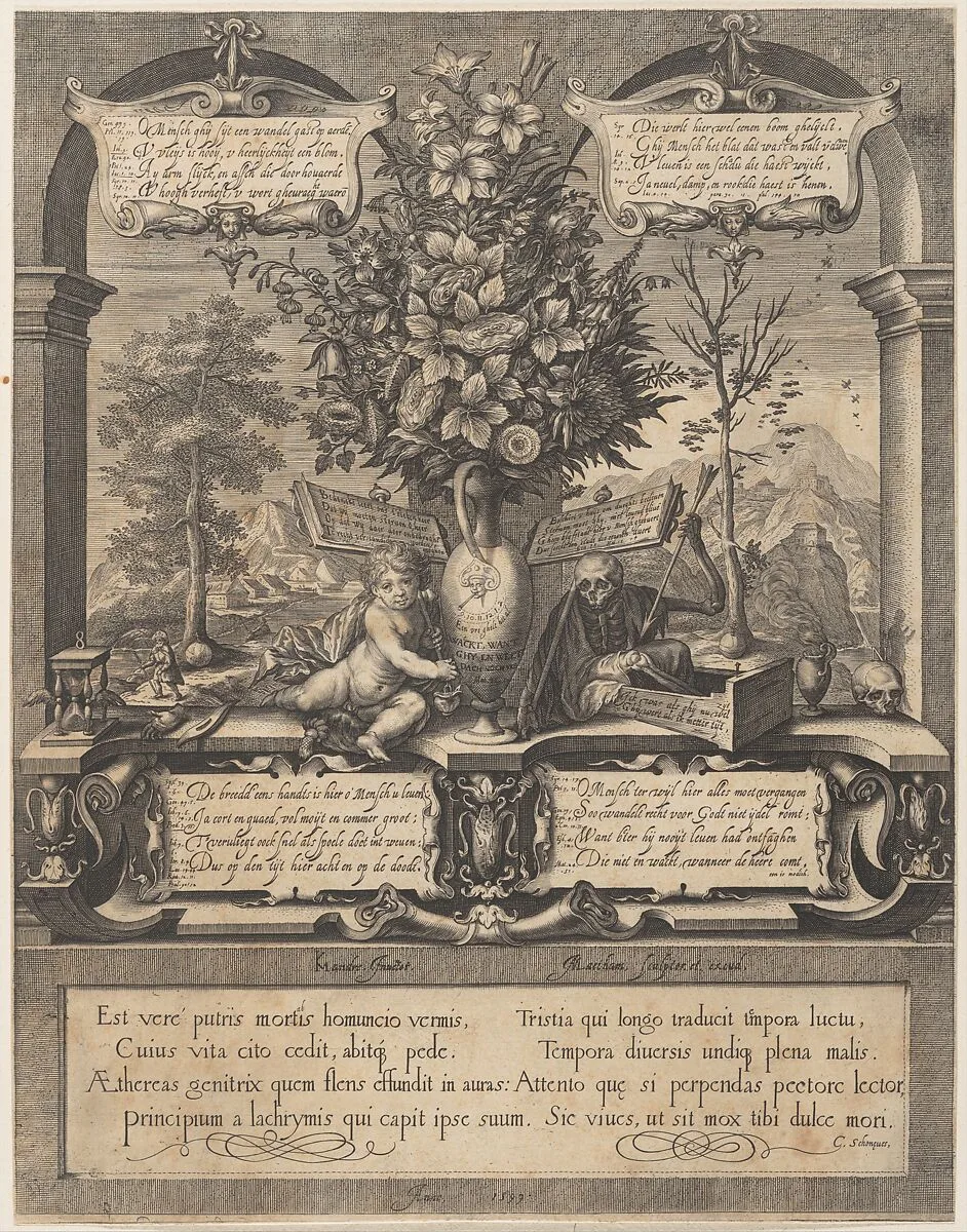 Allegory of the Transitoriness of Life — Jacob Matham|Karel van Mander I