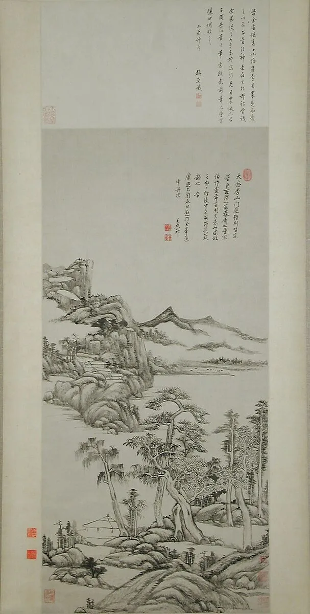 清 王原祁 倣黃公望高克恭山水圖 軸|Landscape in the Styles of Huang Gongwang and Gao Kegong — Wang Yuanqi