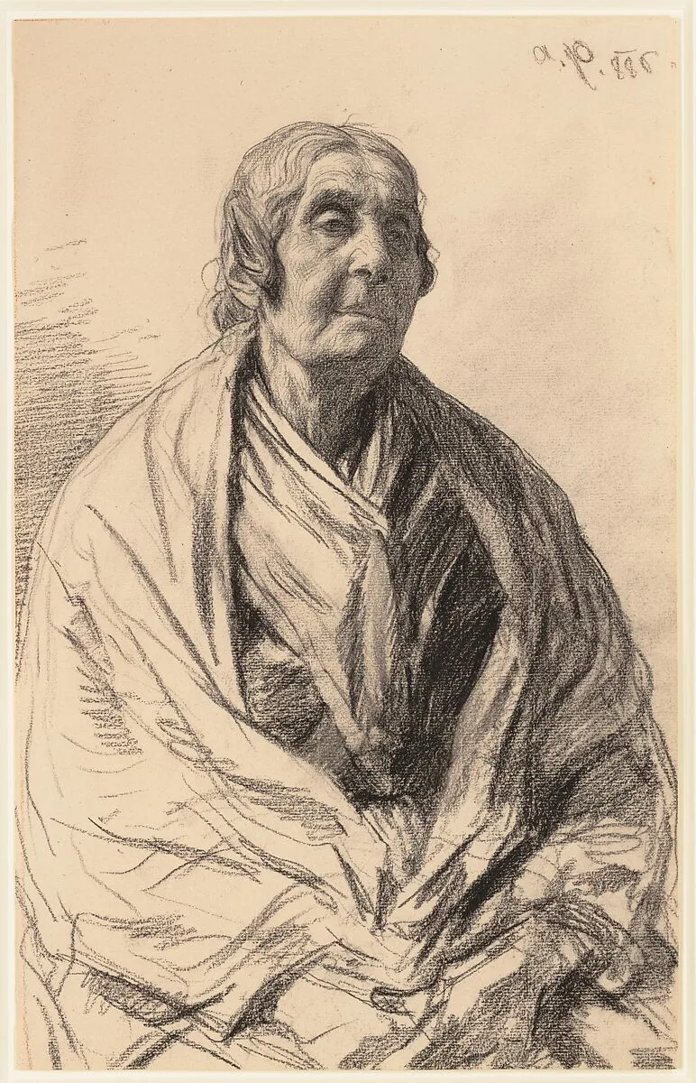 Study of an Old Woman — August Xaver Karl von Pettenkofen