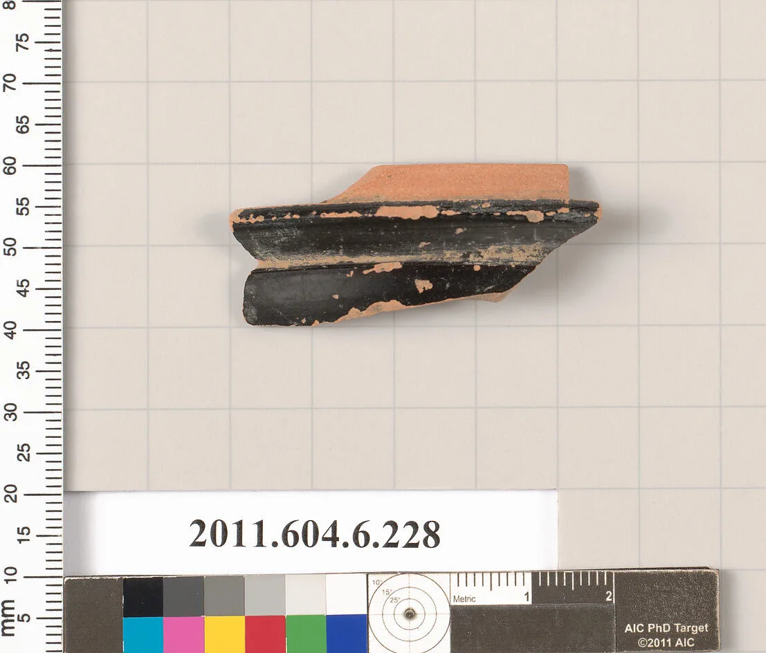 Terracotta fragment of a pyxis (box) — Unknown
