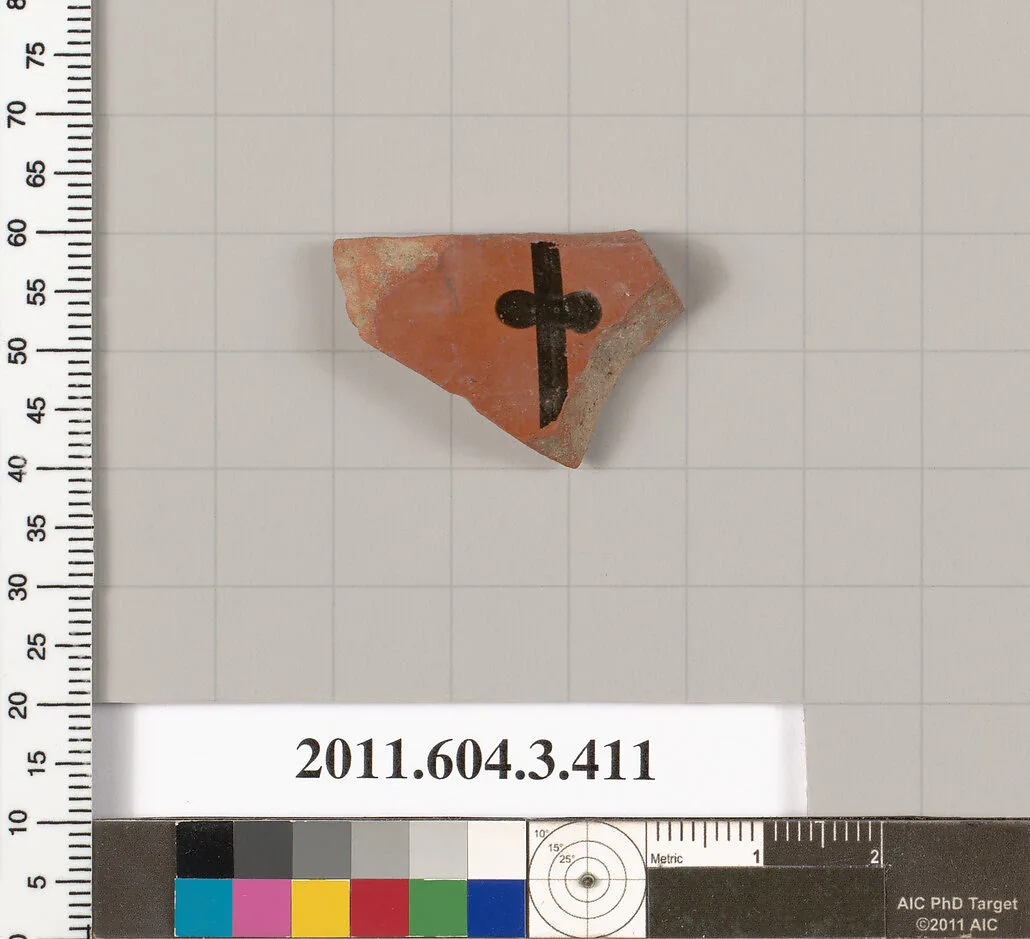 Terracotta fragment of a neck-amphora (jar) — Unknown