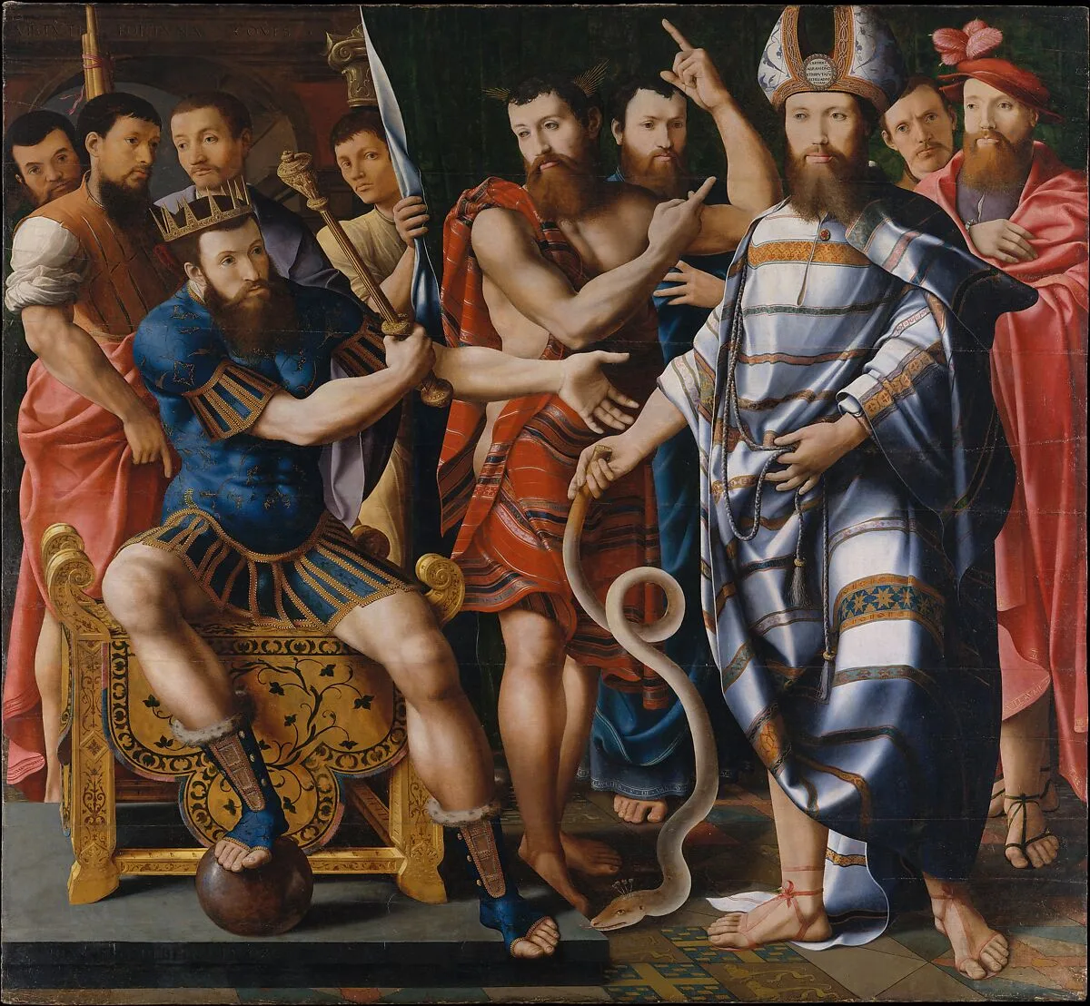 Moses and Aaron before Pharaoh: An Allegory of the Dinteville Family — Master of the Dinteville Allegory