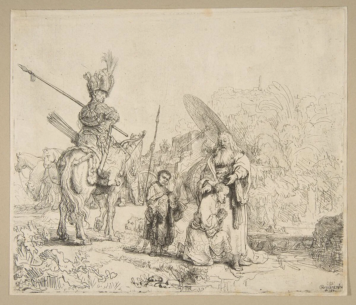 The Baptism of The Eunuch — Rembrandt (Rembrandt van Rijn)