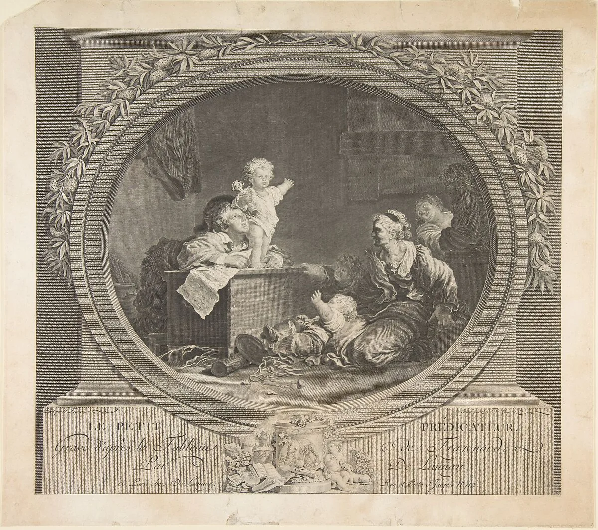 Le Petit Predicateur — Jean Honoré Fragonard|Nicolas de Launay|Nicolas de Launay