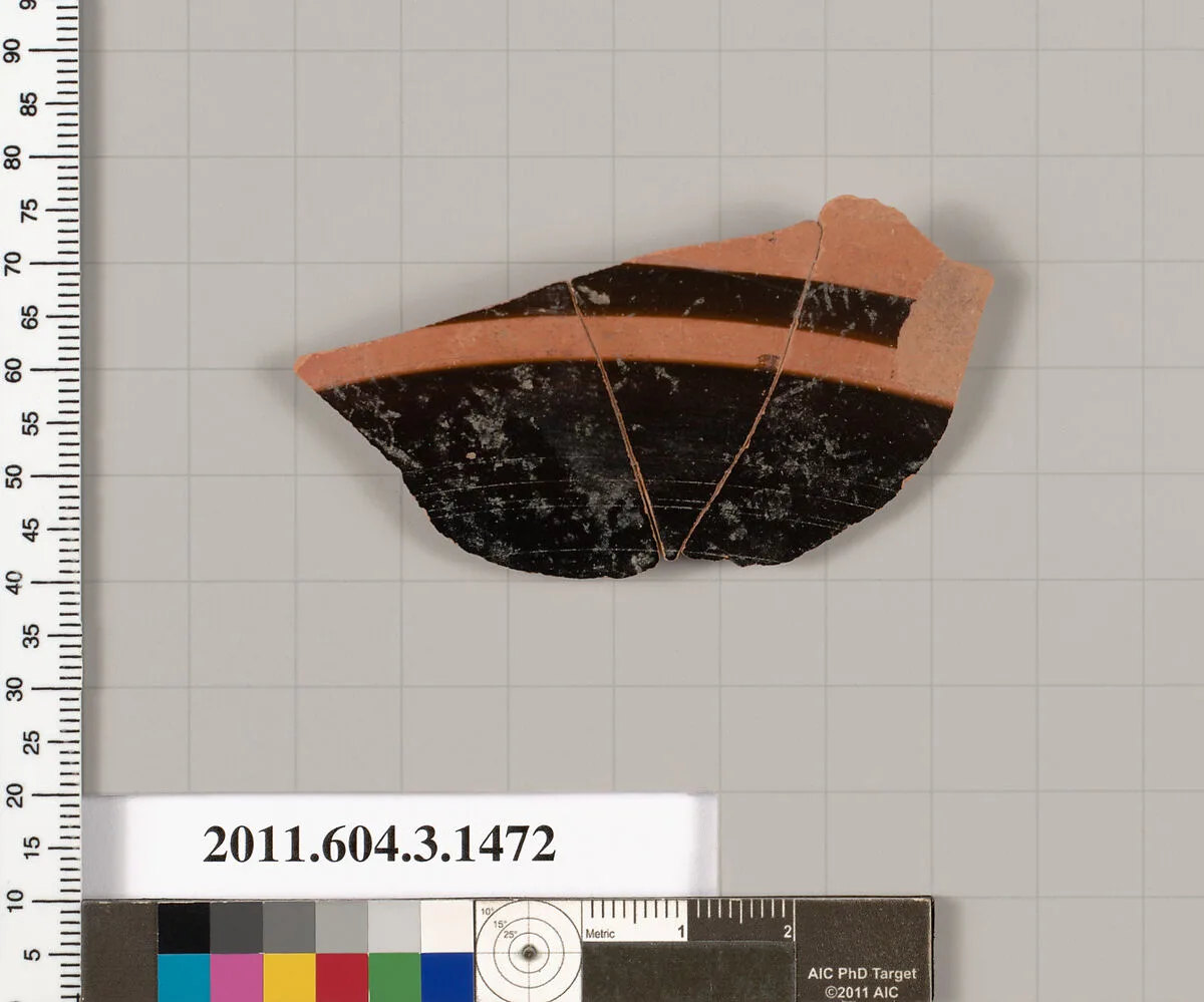 Terracotta fragment of a skyphos (deep drinking cup) — Unknown