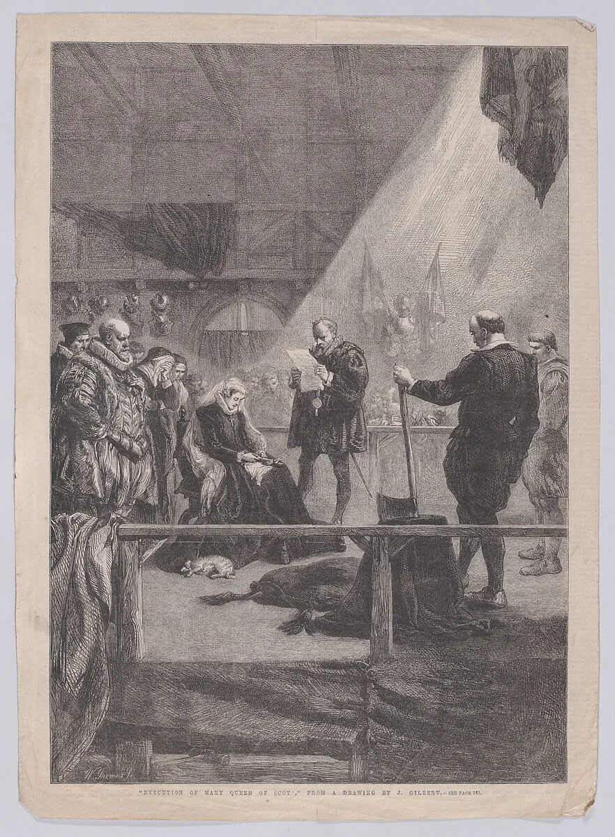 Execution of Mary, Queen of Scots, from "Illustrated London News" — Mary, Queen of Scots|Sir John Gilbert|William Luson Thomas