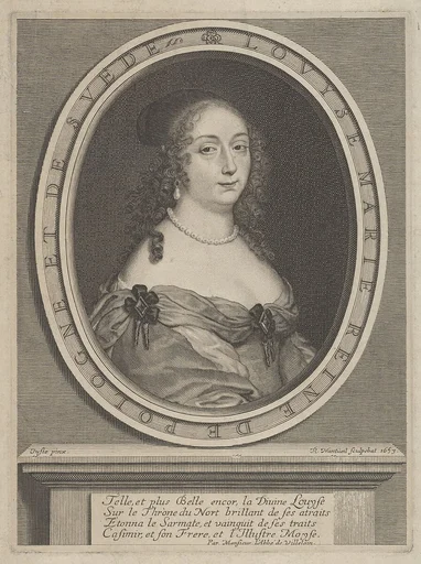 Portrait of Louise Marie, Queen of Poland and Sweden