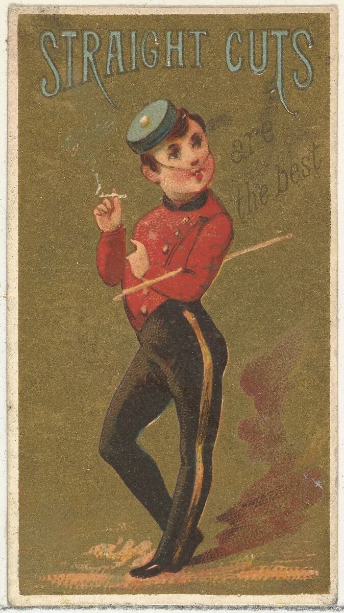 From the Girls and Children series (N65) promoting Richmond Straight Cut Cigarettes for Allen & Ginter brand tobacco products — Allen & Ginter