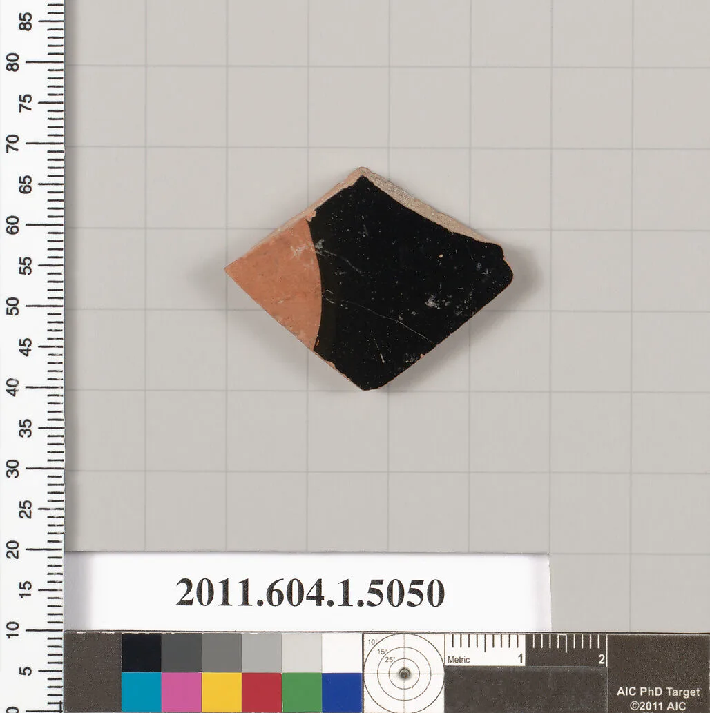 Terracotta fragment of a kylix (drinking cup) — Unknown