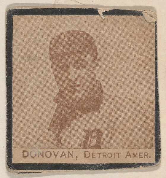 Donovan, Detroit. Amer. from the Jay S. Meyer Base Ball Snap Shots candy series (W555) — Jay S. Meyer Confectioners, Philadelphia