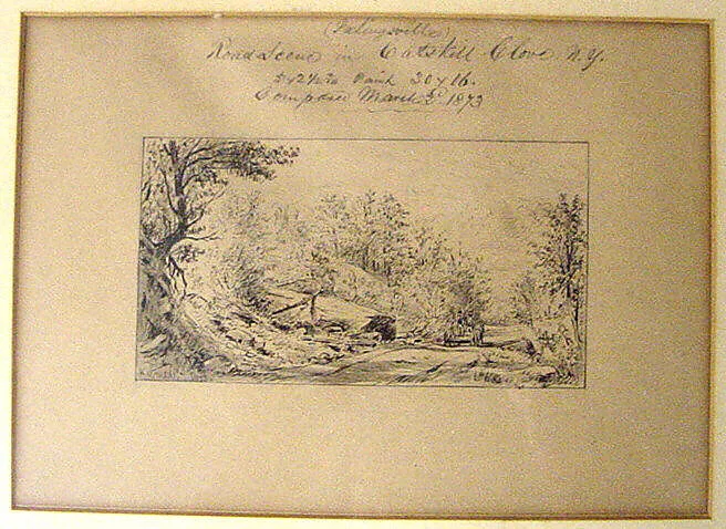 Road Scene in Catskill Clove, N.Y. (Palingsville) — William Rickarby Miller
