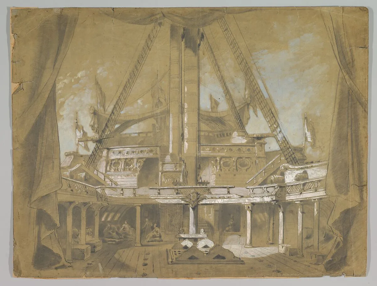Design for a Stage Set — Eugène Cicéri