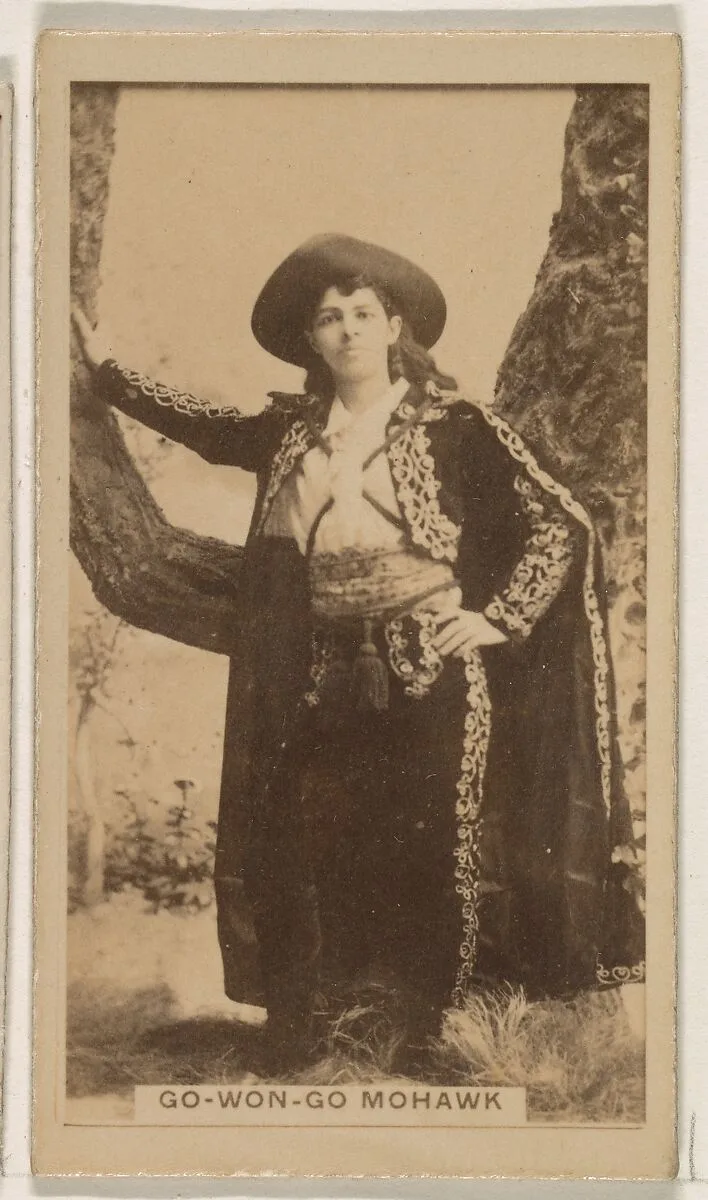 Go-Won-Go Mohawk, from the Actresses series (N245) issued by Kinney Brothers to promote Sweet Caporal Cigarettes — Kinney Brothers Tobacco Company