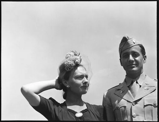 [Unidentified Couple on Roof of 441 East 92nd Street Apartment Building?, New York City]