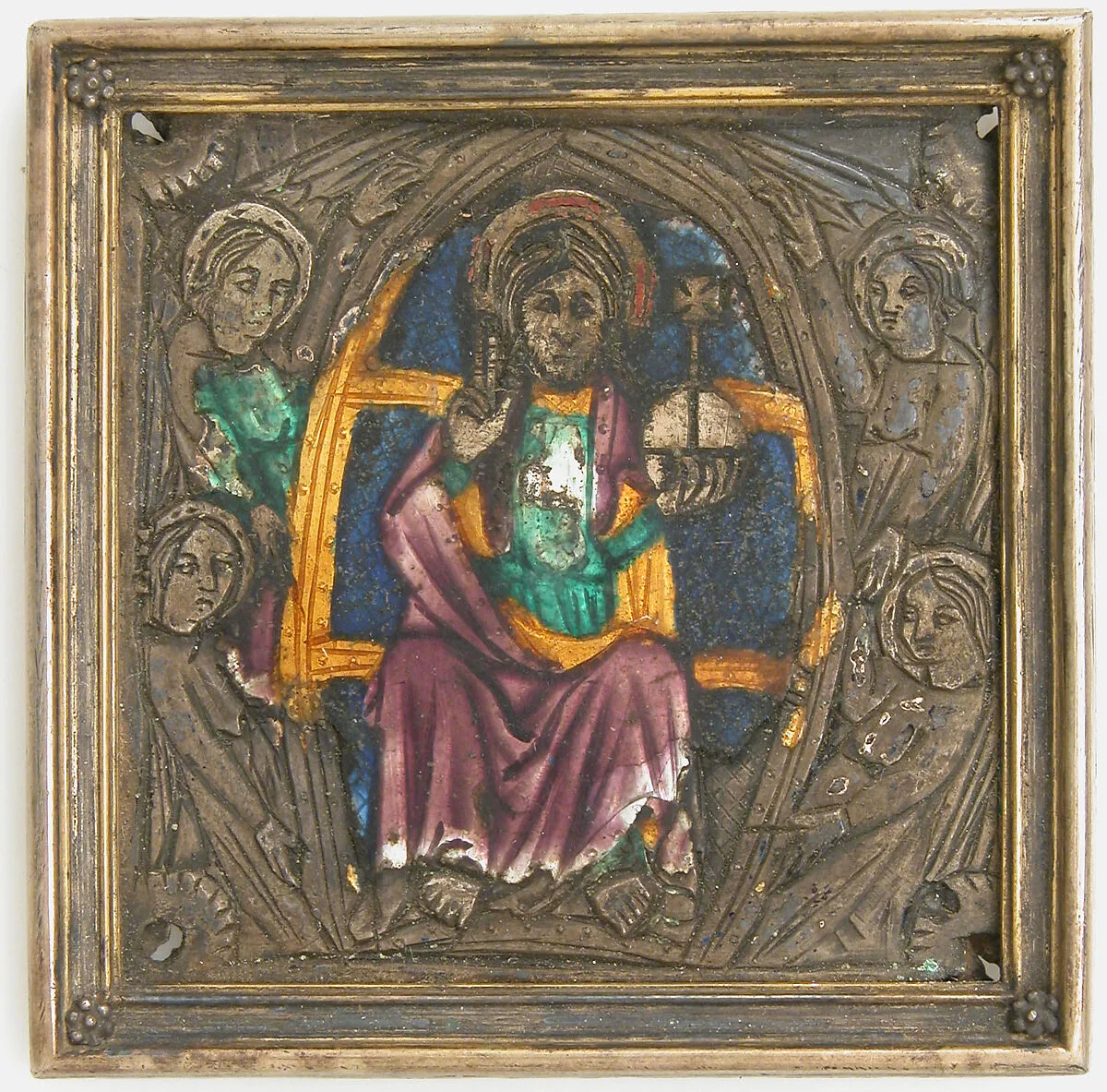 Plaque with Christ in Majesty — Unknown