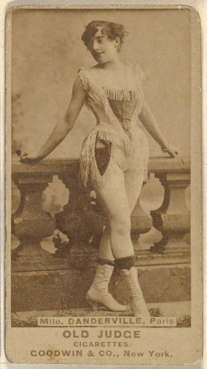 Mlle. Danderville, Paris, from the Actors and Actresses series (N171) for Old Judge Cigarettes — Goodwin & Company