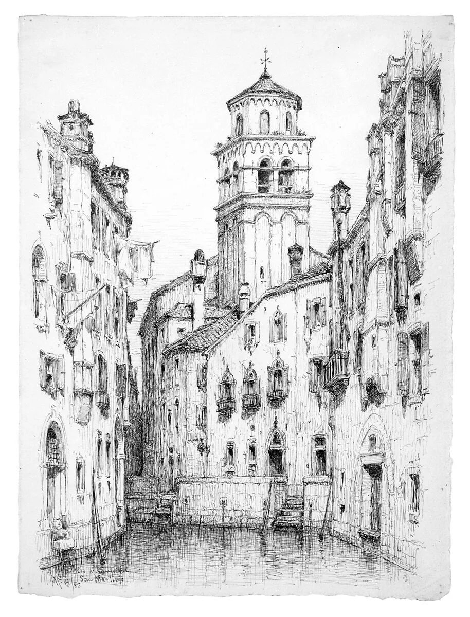 Rio e Campanile San Martino, Venice — Andrew Fisher Bunner