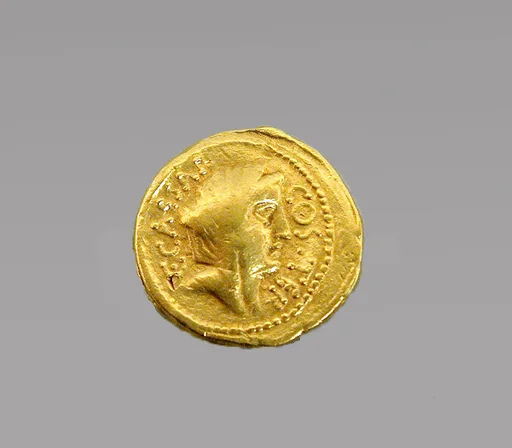 Gold aureus of Julius Caesar