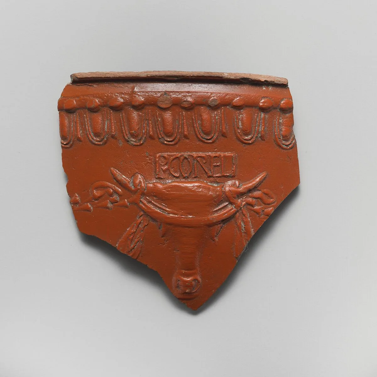 Terracotta vase fragment — Unknown