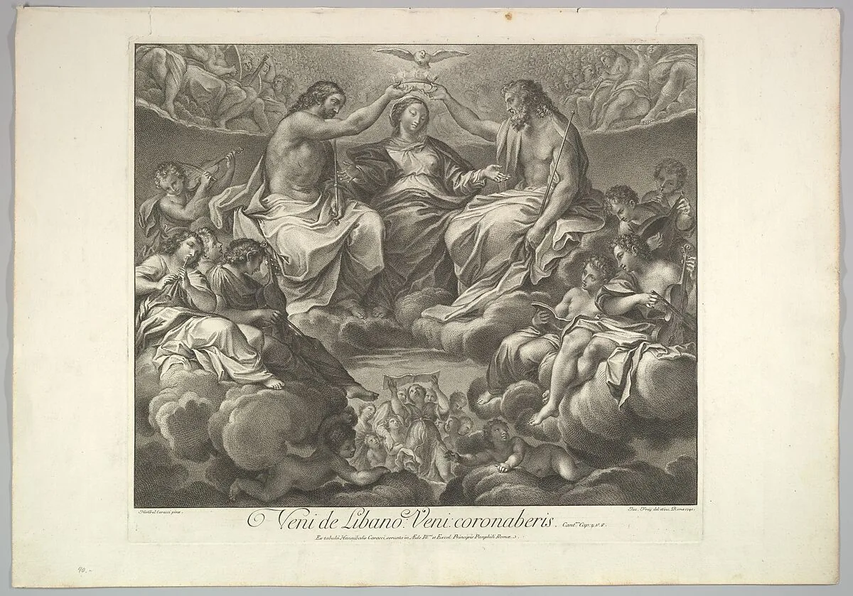 Coronation of the Virgin — Annibale Carracci|Johann Jakob Frey the Elder