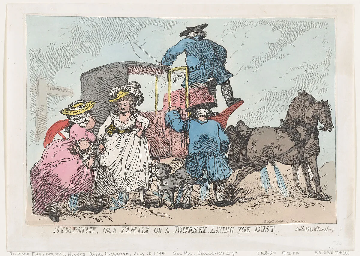 Sympathy, or A Family On A Journey Laying The Dust — William Humphrey|Thomas Rowlandson