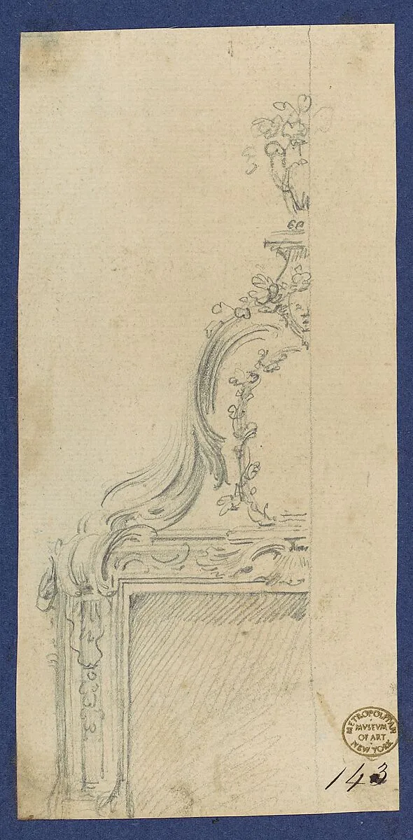 Chimneypiece, in Chippendale Drawings, Vol. I — Thomas Chippendale