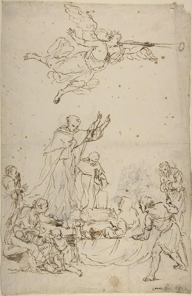 The Rising of Nazareth (?) — Anonymous, Italian, Bolognese 18th century artist