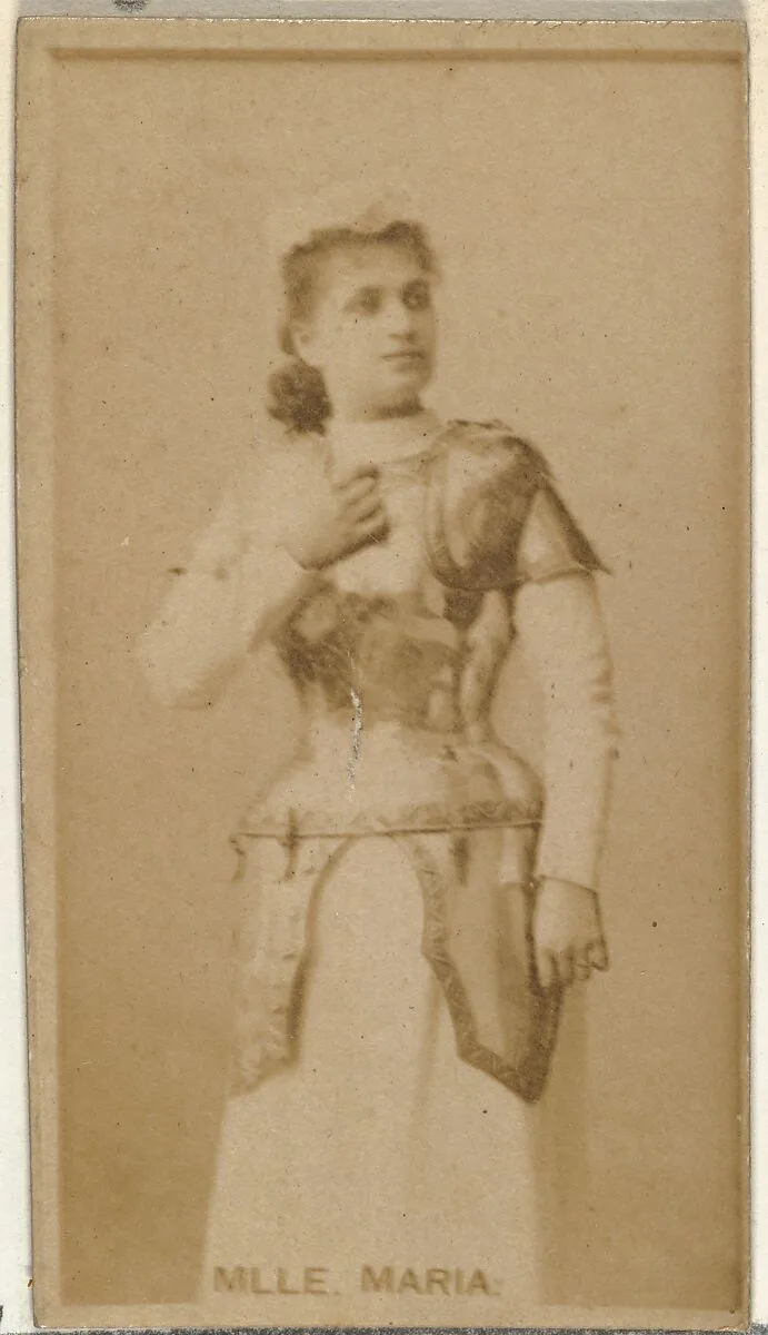 Mlle. Maria, from the Actors and Actresses series (N145-8) issued by Duke Sons & Co. to promote Duke Cigarettes — W. Duke, Sons & Co.|American Tobacco Company