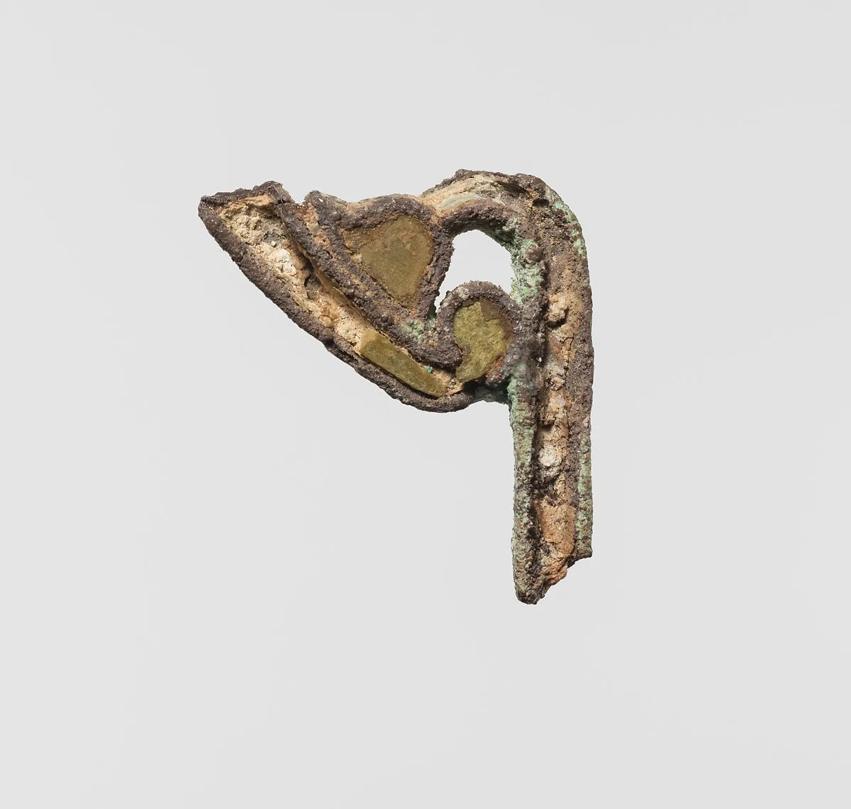 Papyrus plant bent to left that is an element from a pectoral — Unknown