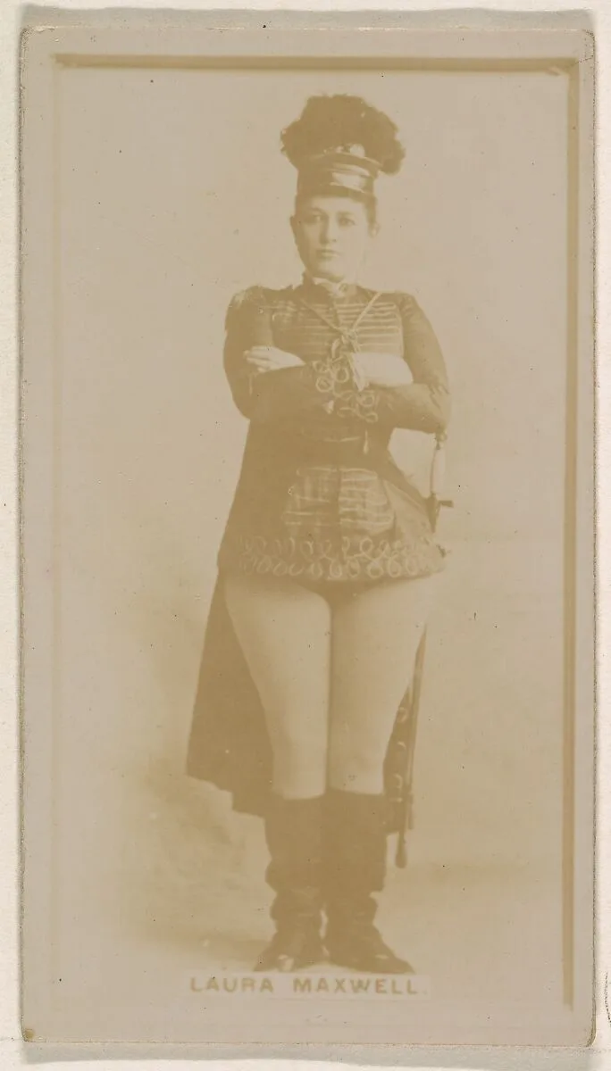 Laura Maxwell, from the Actresses series (N245) issued by Kinney Brothers to promote Sweet Caporal Cigarettes — Kinney Brothers Tobacco Company