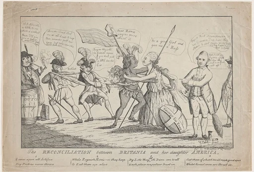 The Reconciliation Between Britannia and Her Daughter America
