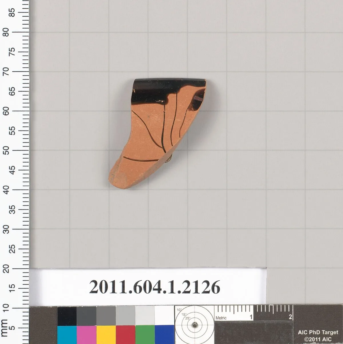 Terracotta rim fragment of a kylix (drinking cup) — Unknown