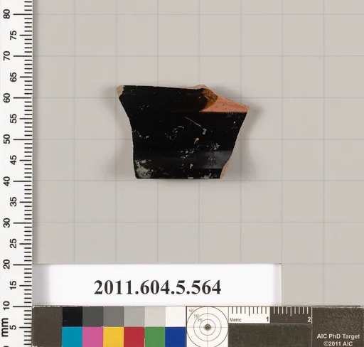 Terracotta rim fragment of a kylix (drinking cup)