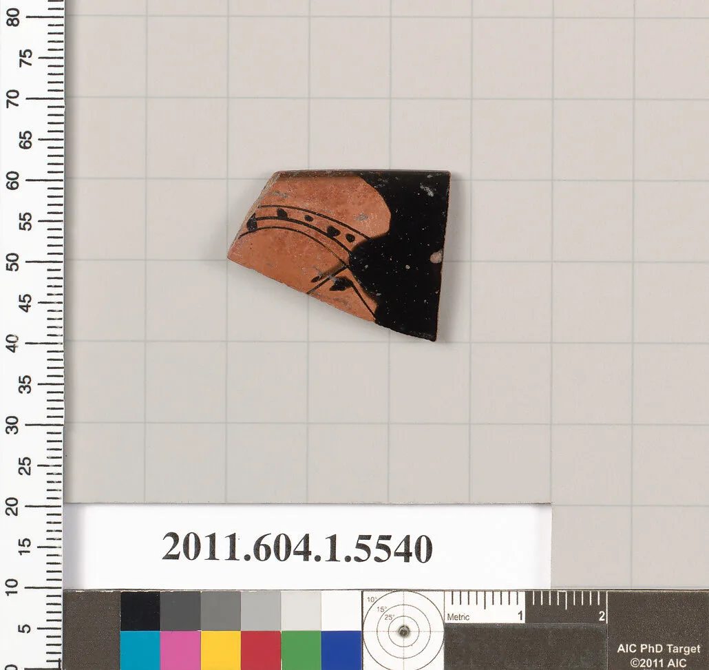 Terracotta rim fragment of a kylix (drinking cup) — Unknown