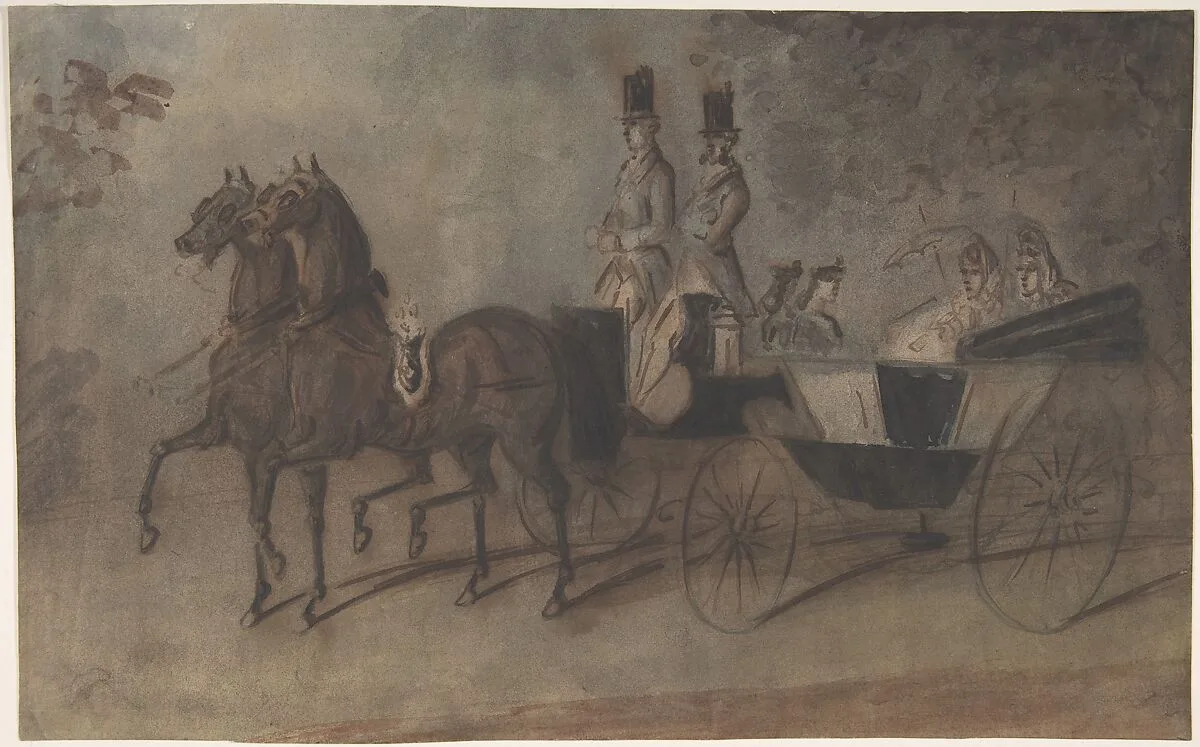Women in a Carriage — Constantin Guys
