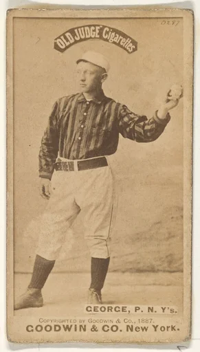 Bill George, Pitcher, New York, from the Old Judge series (N172) for Old Judge Cigarettes