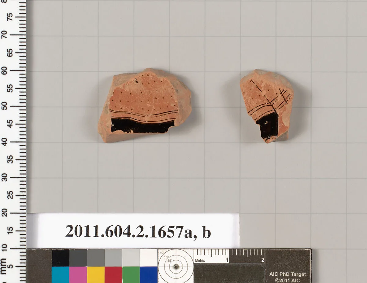 Terracotta fragments of a skyphos (deep drinking cup) — Unknown