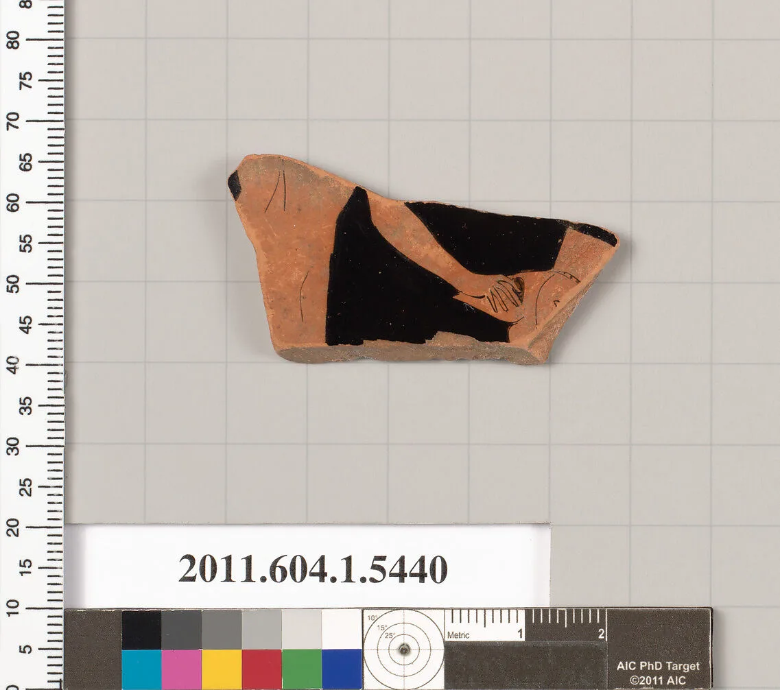 Terracotta fragment of a kylix (drinking cup) — Unknown