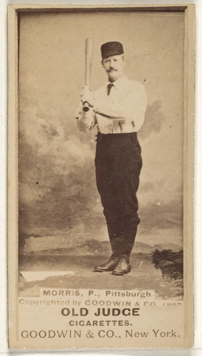 Ed Morris, Pitcher, Pittsburgh, from the Old Judge series (N172) for Old Judge Cigarettes — Goodwin & Company