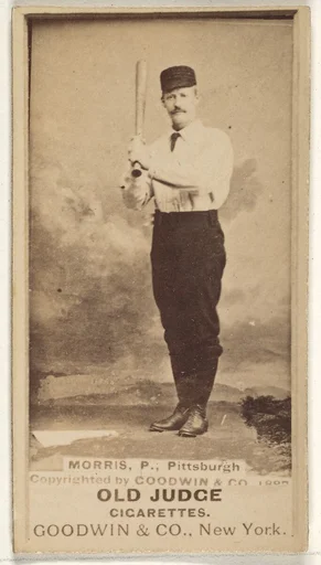 Ed Morris, Pitcher, Pittsburgh, from the Old Judge series (N172) for Old Judge Cigarettes