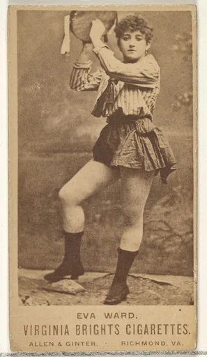 Eva Ward, from the Actors and Actresses series (N45, Type 1) for Virginia Brights Cigarettes