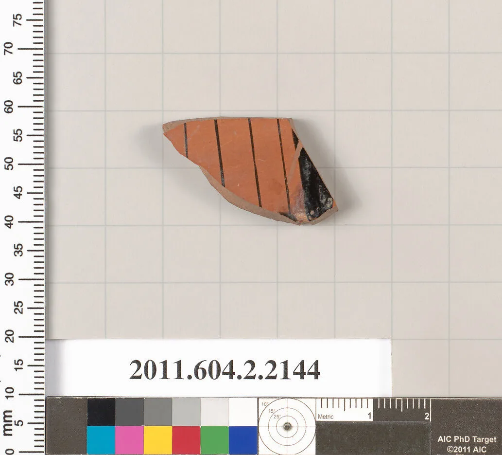 Terracotta fragment of a column-krater (bowl for mixing wine and water)? — Unknown