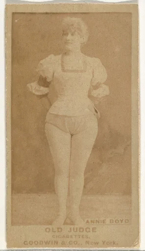 Annie Boyd, from the Actors and Actresses series (N171) for Old Judge Cigarettes
