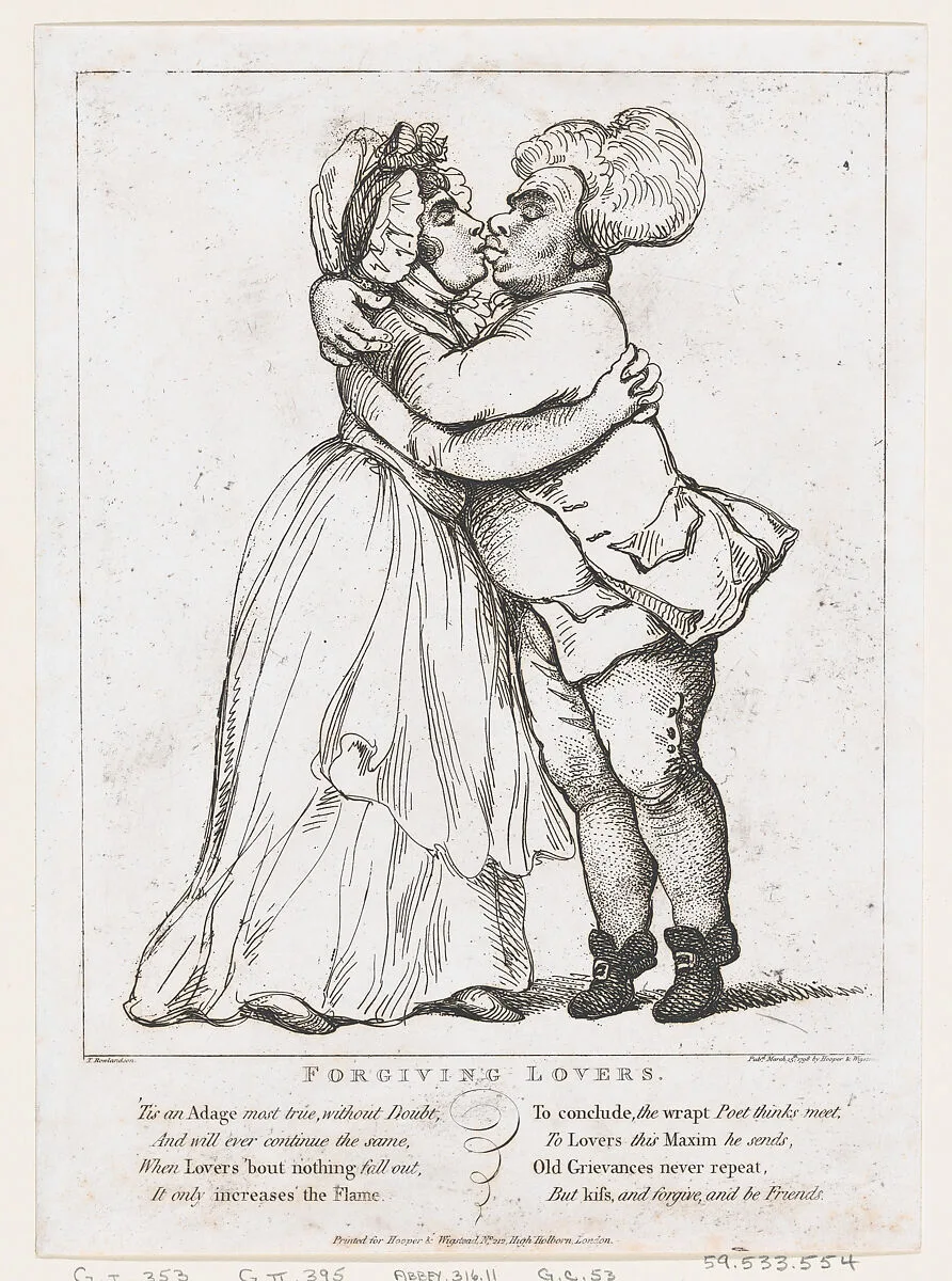 Forgiving Lovers — Thomas Rowlandson|Henry Wigstead|George Murgatroyd Woodward|Samuel Hooper